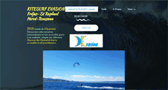 Desktop Screenshot of kitesurf-evasion.fr