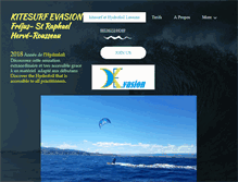 Tablet Screenshot of kitesurf-evasion.fr